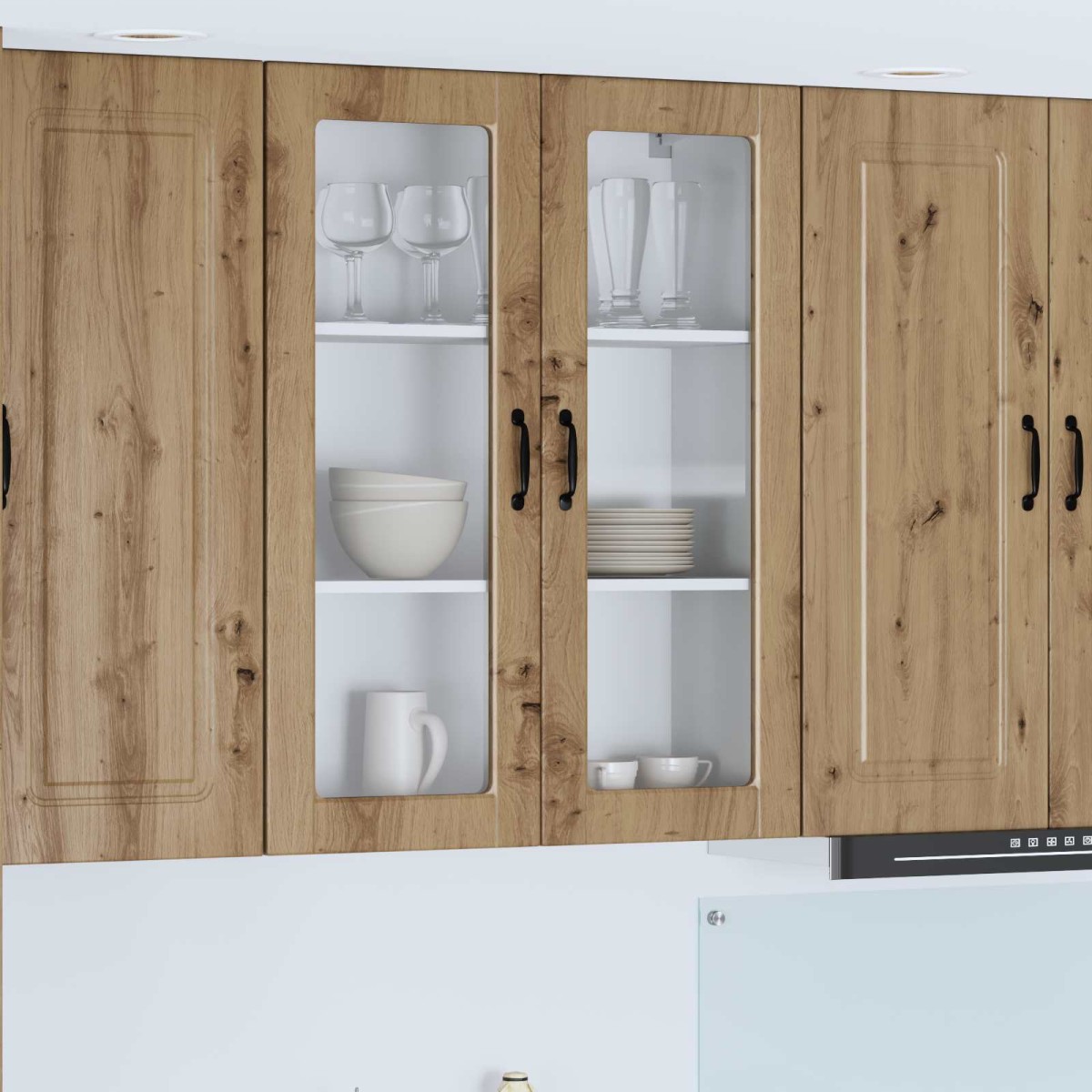 vidaXL Ραφιέρα τοίχου PORTO Artisan Oak 80 x 31 x 100 εκ.