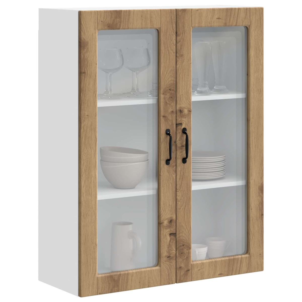 vidaXL Ραφιέρα τοίχου PORTO Artisan Oak 80 x 31 x 100 εκ.