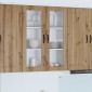 vidaXL Ραφιέρα τοίχου PORTO Artisan Oak 80 x 31 x 100 εκ.