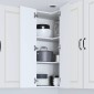 vidaXL Ντουλάπα Γωνίας PORTO Λευκό 57 x 57 x 100 εκ.