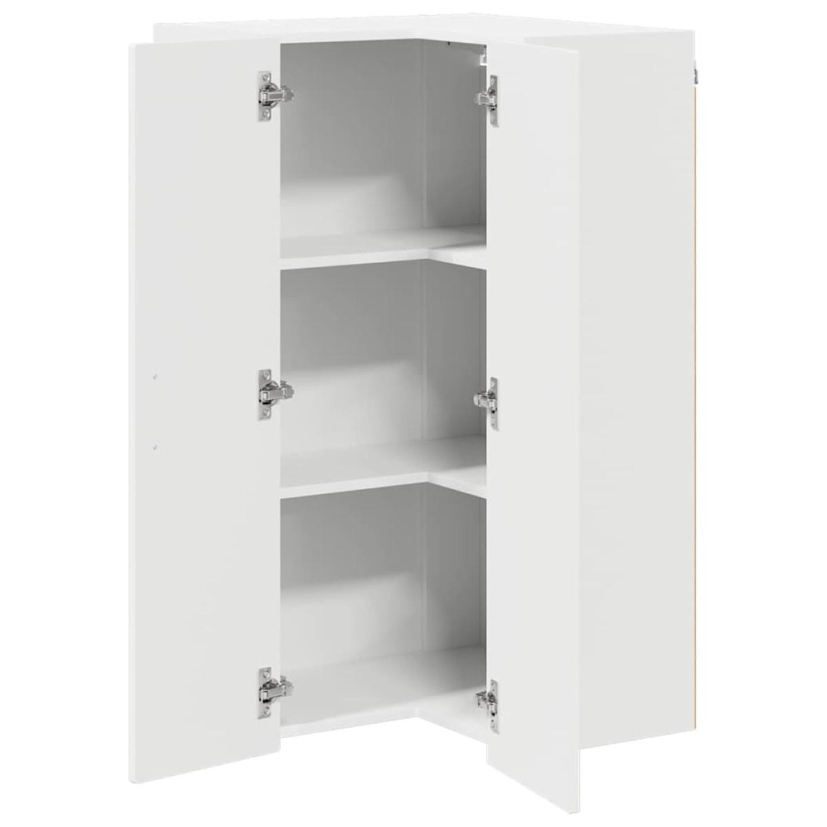 vidaXL Ντουλάπα Γωνίας PORTO Λευκό 57 x 57 x 100 εκ.
