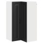 vidaXL Ντουλάπα Γωνίας PORTO Μαύρο 57 x 57 x 100 εκ.