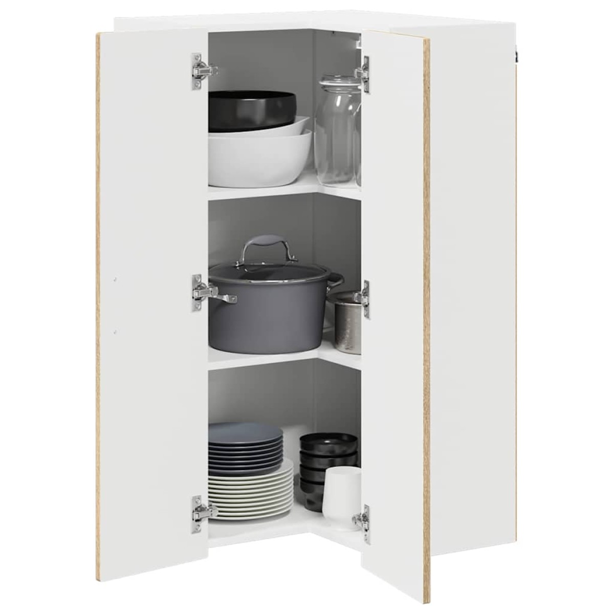vidaXL Ντουλάπα Γωνίας PORTO Δρύς Sonoma 57 x 57 x 100 εκ.