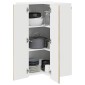 vidaXL Ντουλάπα Γωνίας PORTO Δρύς Sonoma 57 x 57 x 100 εκ.