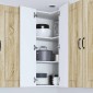 vidaXL Ντουλάπα Γωνίας PORTO Δρύς Sonoma 57 x 57 x 100 εκ.