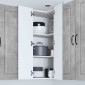 vidaXL Ντουλάπα Γωνίας PORTO Σκυρόδεμα Γκρι 57 x 57 x 100 εκ.