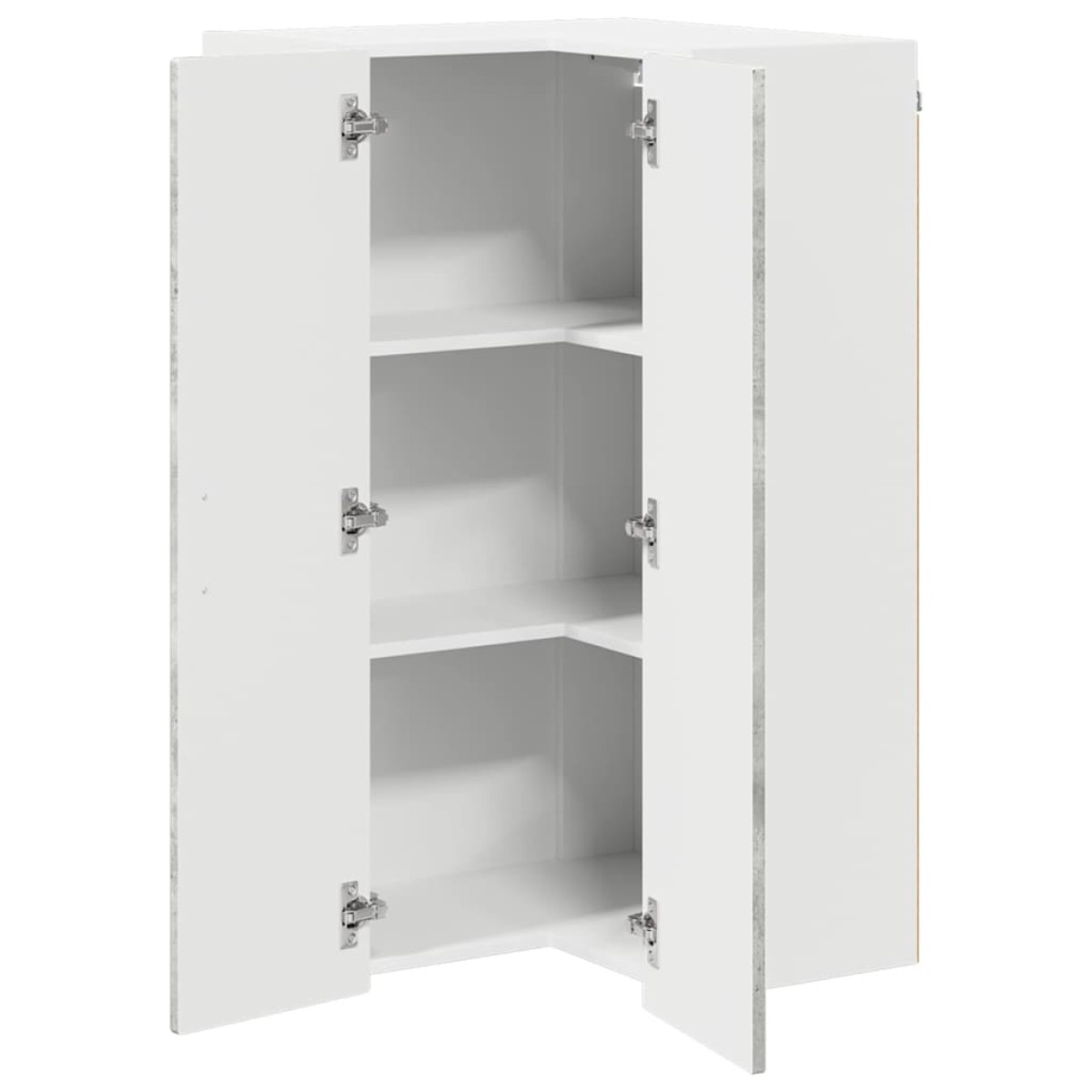 vidaXL Ντουλάπα Γωνίας PORTO Σκυρόδεμα Γκρι 57 x 57 x 100 εκ.