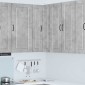 vidaXL Ντουλάπα Γωνίας PORTO Σκυρόδεμα Γκρι 57 x 57 x 100 εκ.