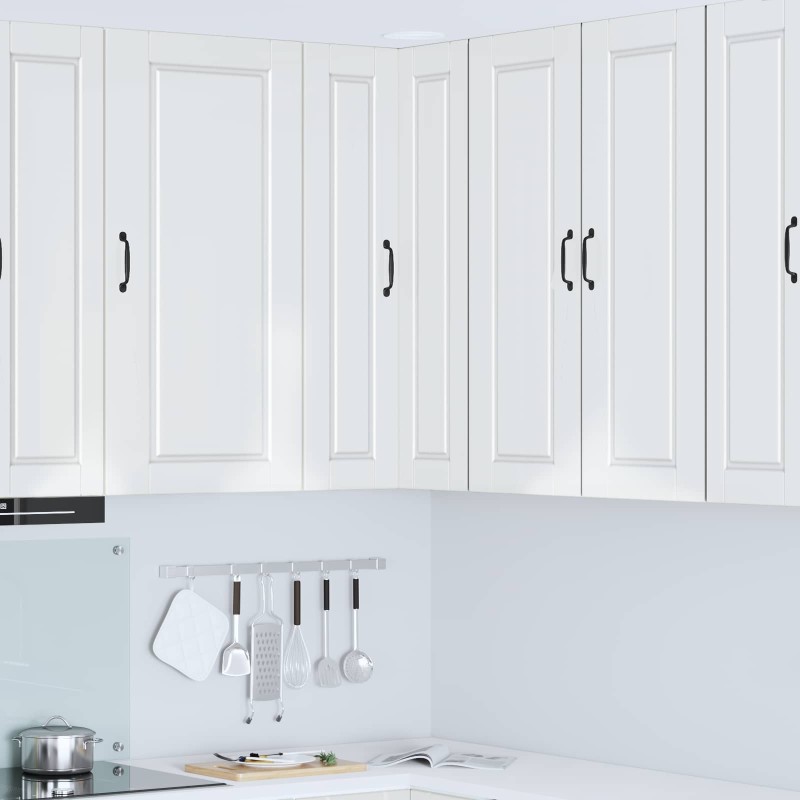 vidaXL Ντουλάπα Γωνίας PORTO Υψηλής γυαλάδας λευκό 57 x 57 x 100 εκ.