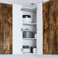 vidaXL Ντουλάπα Γωνίας PORTO Καπνιστό Δρύς 57 x 57 x 100 εκ.