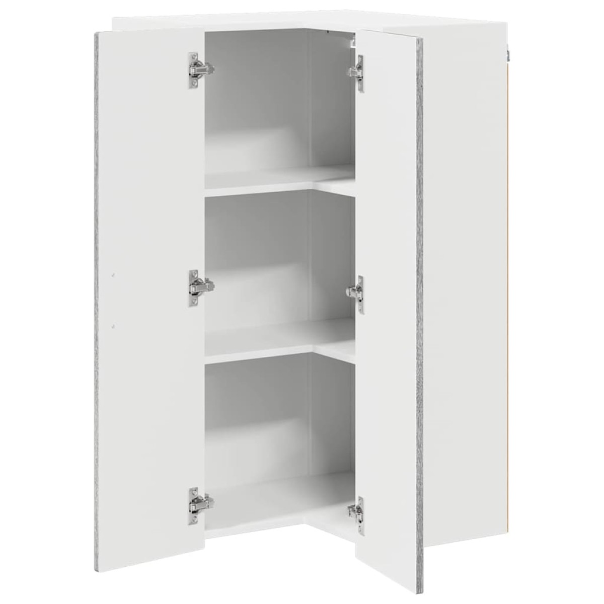 vidaXL Ντουλάπα Γωνίας PORTO Γκρίζο Σονομα 57 x 57 x 100 εκ.