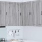 vidaXL Ντουλάπα Γωνίας PORTO Γκρίζο Σονομα 57 x 57 x 100 εκ.