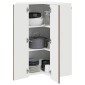 vidaXL Ντουλάπα Γωνίας PORTO Καφέ δρυς 57 x 57 x 100 εκ.