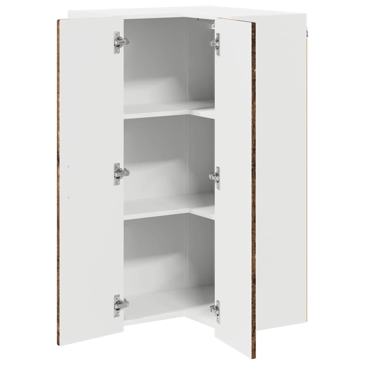 vidaXL Ντουλάπα Γωνίας PORTO Παλιό ξύλο 57 x 57 x 100 εκ.