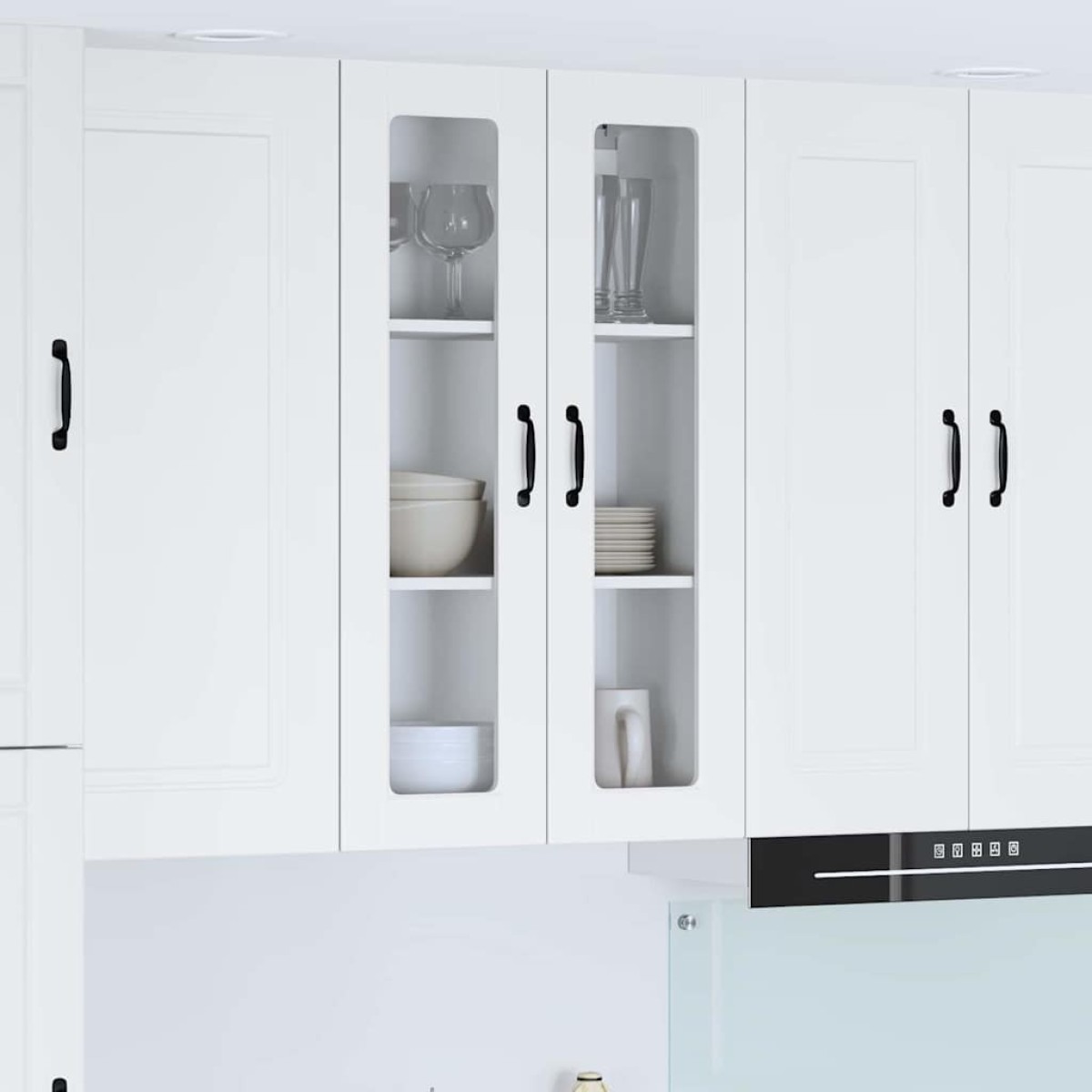 vidaXL Ραφιέρα τοίχου PORTO Λευκό 60 x 31 x 100 εκ. Επεξεργασμένο Ξύλο