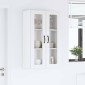 vidaXL Ραφιέρα τοίχου PORTO Λευκό 60 x 31 x 100 εκ. Επεξεργασμένο Ξύλο
