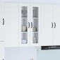 vidaXL Ραφιέρα τοίχου PORTO Λευκό 60 x 31 x 100 εκ. Επεξεργασμένο Ξύλο