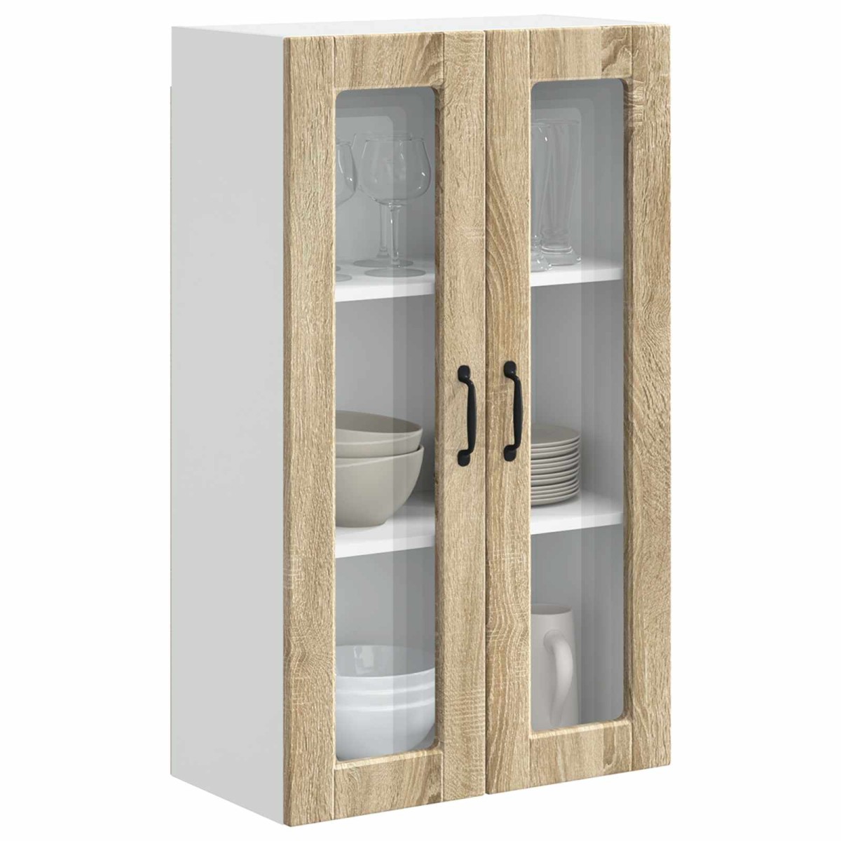 vidaXL Ραφιέρα τοίχου PORTO Δρύς Sonoma 60 x 31 x 100 εκ.