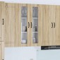vidaXL Ραφιέρα τοίχου PORTO Δρύς Sonoma 60 x 31 x 100 εκ.