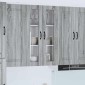 vidaXL Ραφιέρα τοίχου PORTO Γκρίζο Σονομα 60 x 31 x 100 εκ.