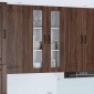 vidaXL Ραφιέρα τοίχου PORTO Καφέ δρυς 60 x 31 x 100 εκ.