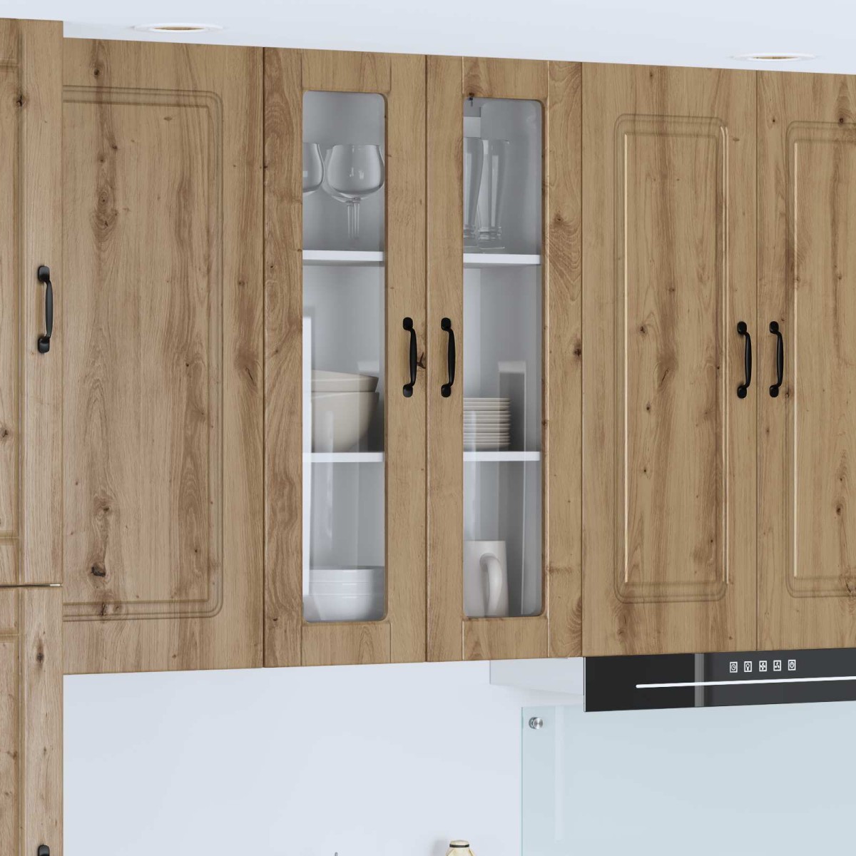 vidaXL Ραφιέρα τοίχου PORTO Artisan Oak 60 x 31 x 100 εκ.