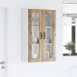 vidaXL Ραφιέρα τοίχου PORTO Artisan Oak 60 x 31 x 100 εκ.