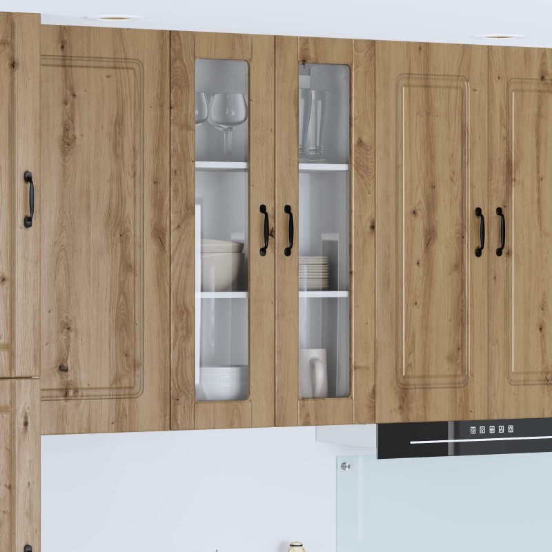 vidaXL Ραφιέρα τοίχου PORTO Artisan Oak 60 x 31 x 100 εκ.