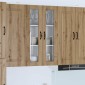 vidaXL Ραφιέρα τοίχου PORTO Artisan Oak 60 x 31 x 100 εκ.