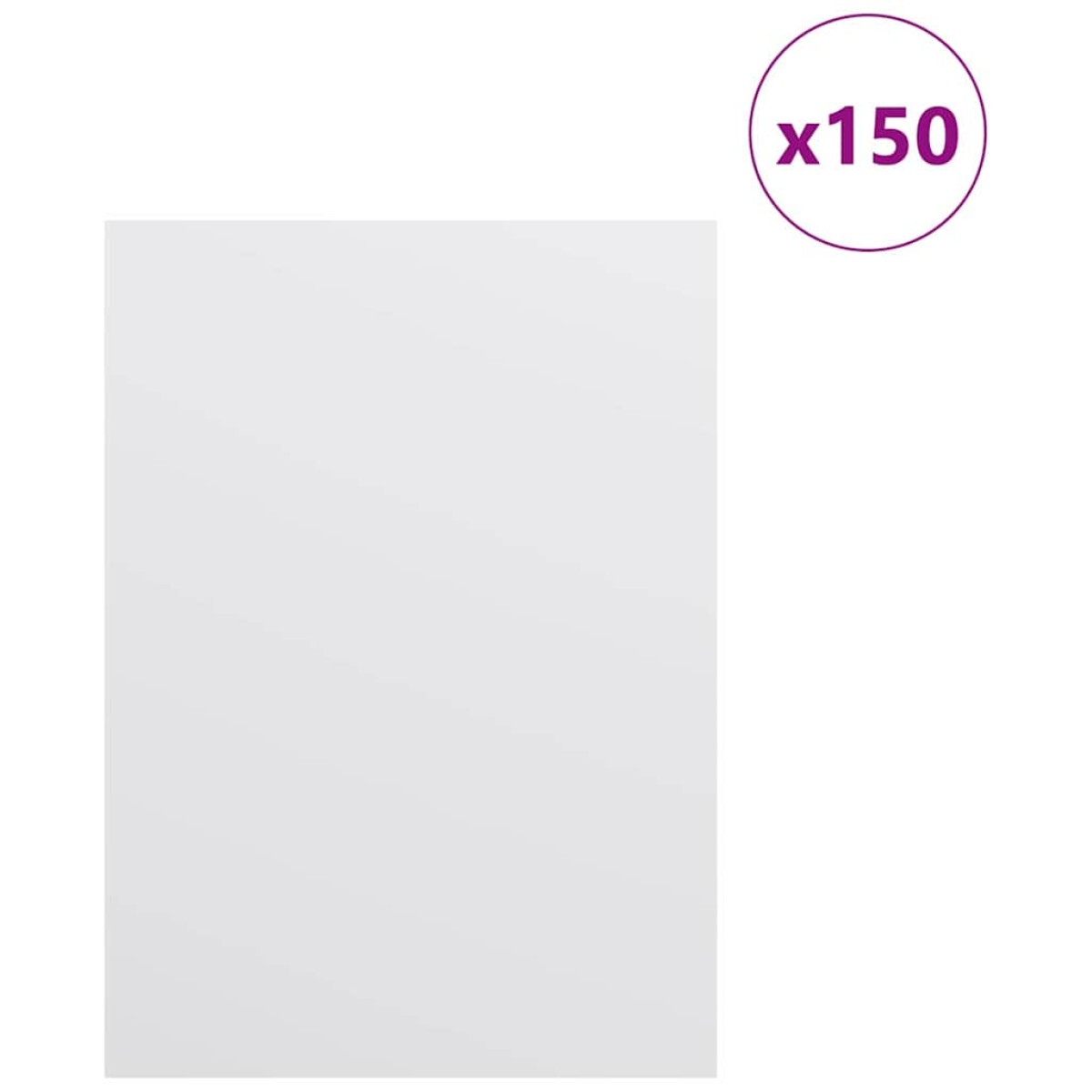 vidaXL Διακοσμητικά Πάνελ 150 τμχ. Λευκό 15 x 21 x 0.27 εκ.