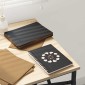 vidaXL Διακοσμητικά Πάνελ 150 τμχ. Μαύρη Οξυά 15 x 21 x 0.27 εκ.