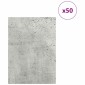 vidaXL Διακοσμητικά Πάνελ 50 τμχ. Σκυρόδεμα Γκρι 15 x 21 x 0.27 εκ.