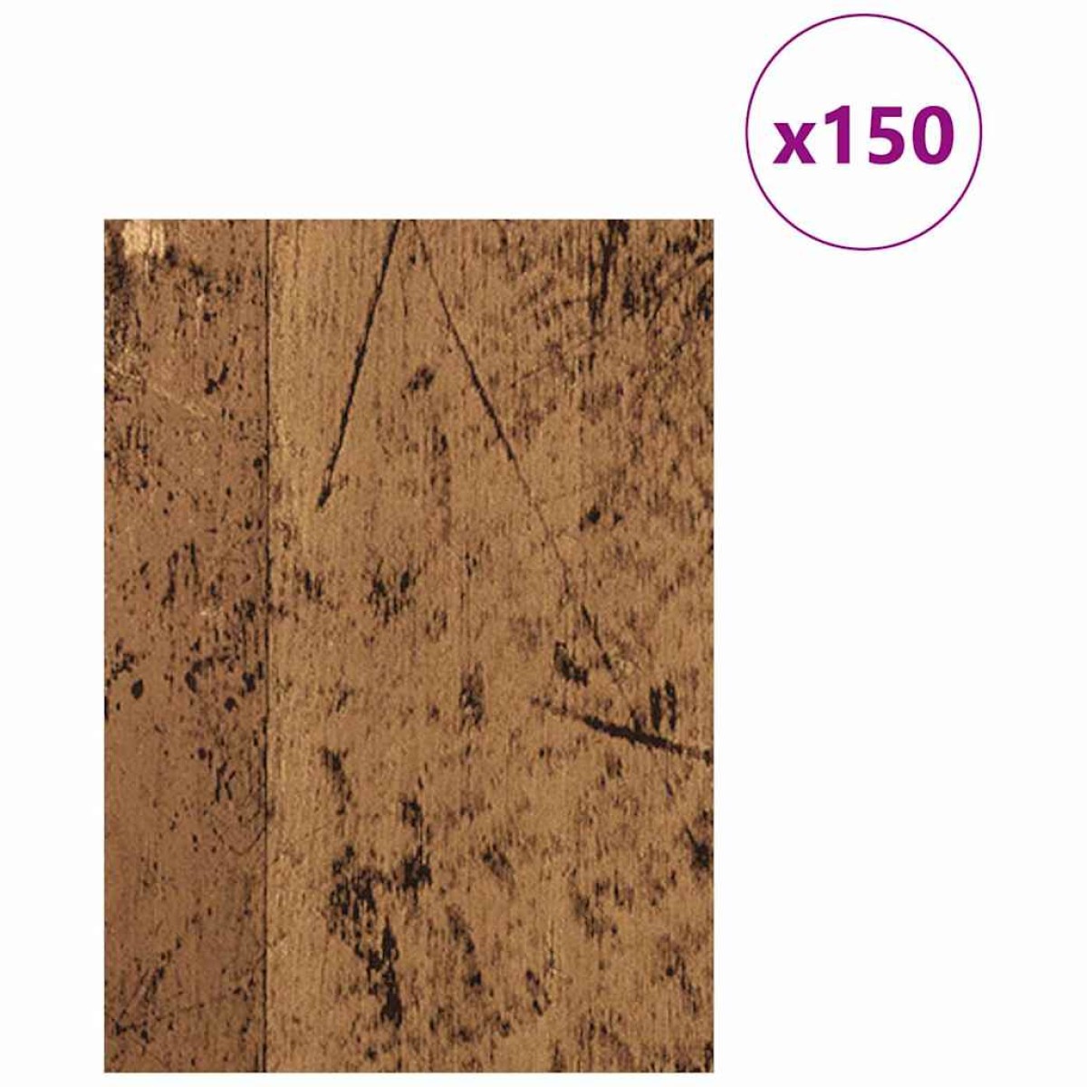 vidaXL Διακοσμητικά Πάνελ 150 τμχ. Παλιό ξύλο 15 x 21 x 0.27 εκ.