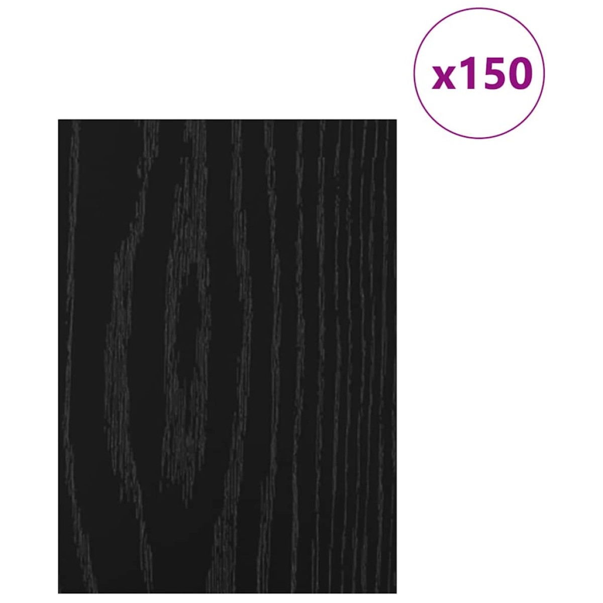 vidaXL Διακοσμητικά Πάνελ 150 τμχ. Μαύρη Οξυά 21 x 30 x 0,27 εκ