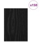 vidaXL Διακοσμητικά Πάνελ 150 τμχ. Μαύρη Οξυά 21 x 30 x 0,27 εκ