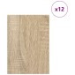 vidaXL Διακοσμητικά Πάνελ 12 τμχ. Δρύς Sonoma 21 x 30 x 0,27 εκ