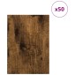 vidaXL Διακοσμητικά Πάνελ 50 τμχ. Καπνιστό Δρύς 21 x 30 x 0,27 εκ