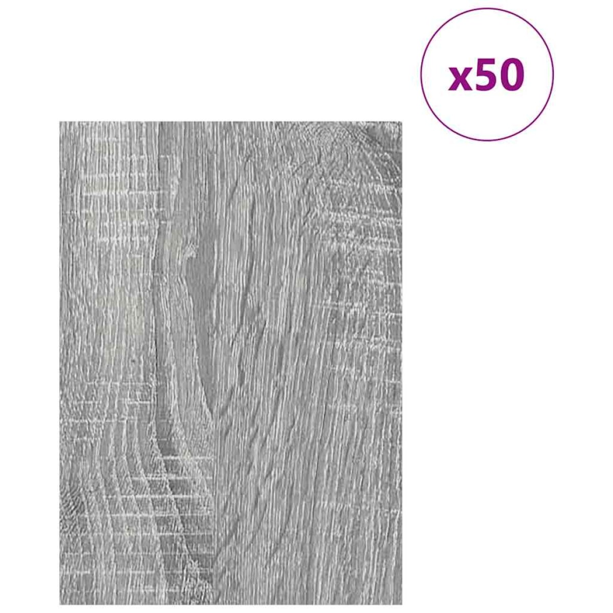 vidaXL Διακοσμητικά Πάνελ 50 τμχ. Γκρίζο Σονομα 21 x 30 x 0,27 εκ