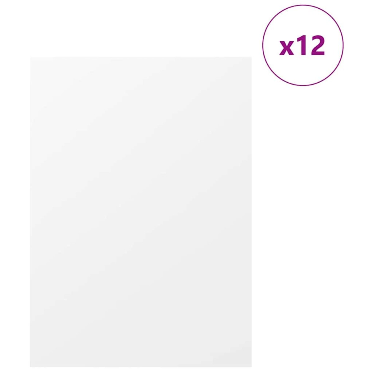 vidaXL Διακοσμητικά Πάνελ 12 τμχ. Λευκό 30 x 42 x 0.27 εκ