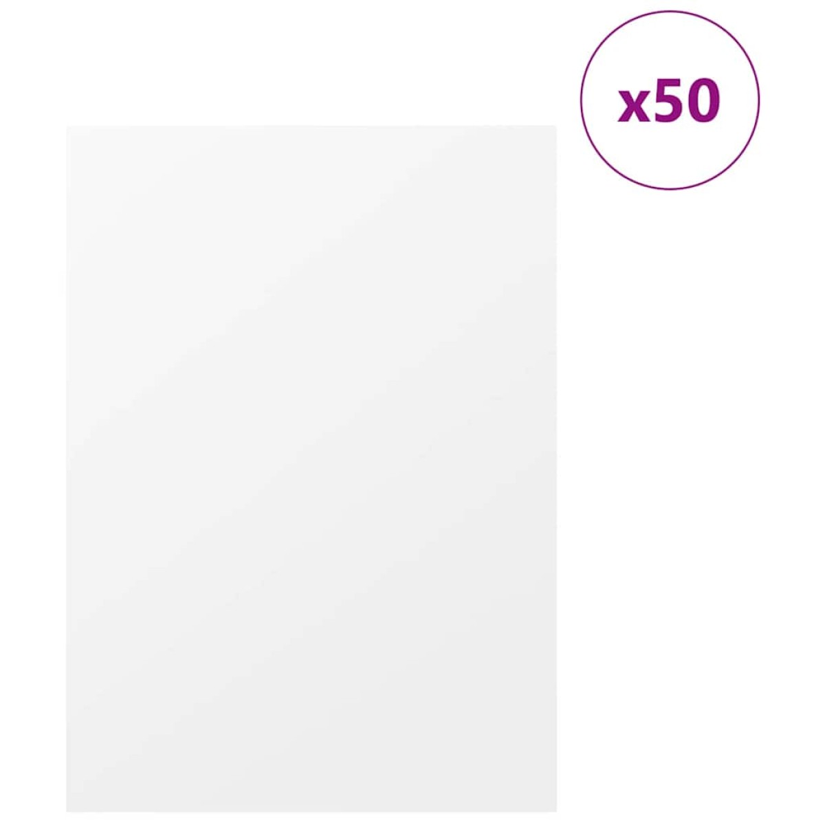 vidaXL Διακοσμητικά Πάνελ 50 τμχ. Λευκό 30 x 42 x 0.27 εκ