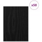 vidaXL Διακοσμητικά Πάνελ 50 τμχ. Μαύρη Οξυά 30 x 42 x 0.27 εκ