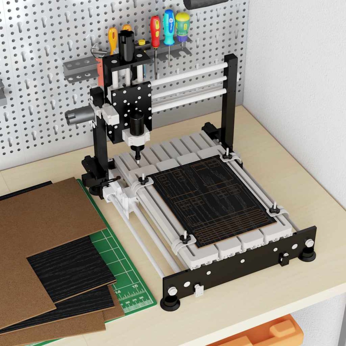 vidaXL Διακοσμητικά Πάνελ 50 τμχ. Μαύρη Οξυά 30 x 42 x 0.27 εκ