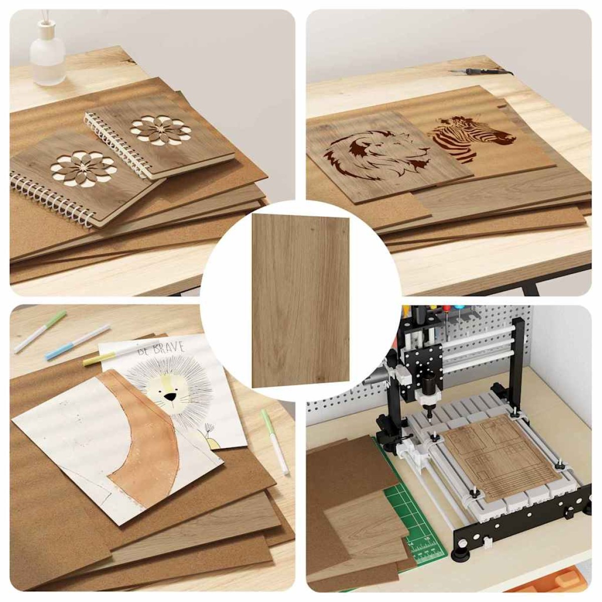 vidaXL Διακοσμητικά Πάνελ 50 τμχ. Artisan Oak 30 x 42 x 0.27 εκ
