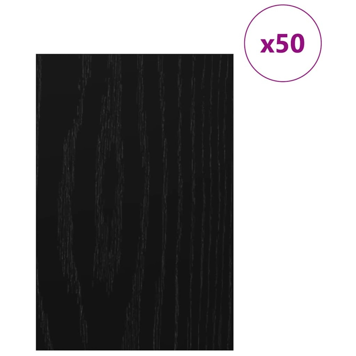 vidaXL Διακοσμητικά Πάνελ 50 τμχ. Μαύρη Οξυά 40 x 60 x 0.27 εκ