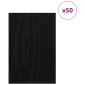 vidaXL Διακοσμητικά Πάνελ 50 τμχ. Μαύρη Οξυά 40 x 60 x 0.27 εκ