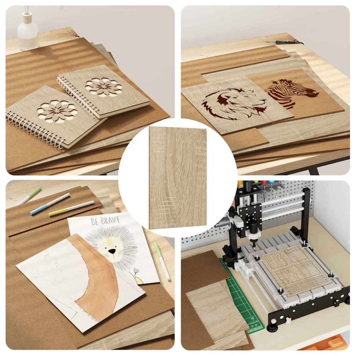 vidaXL Διακοσμητικά Πάνελ 50 τμχ. Δρύς Sonoma 40 x 60 x 0.27 εκ