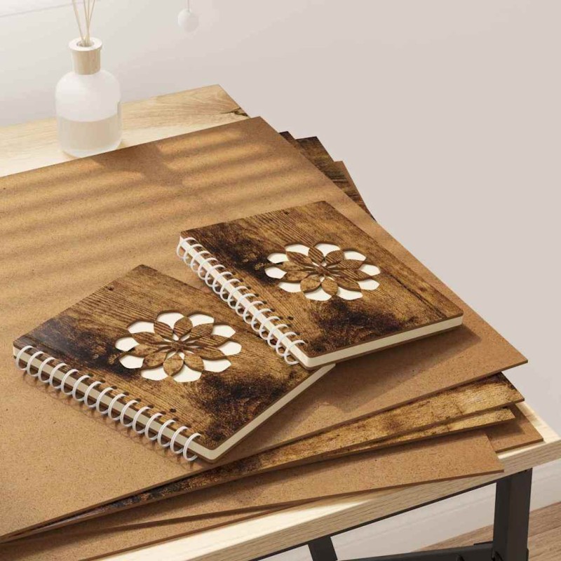 vidaXL Διακοσμητικά Πάνελ 50 τμχ. Καπνιστό Δρύς 40 x 60 x 0.27 εκ