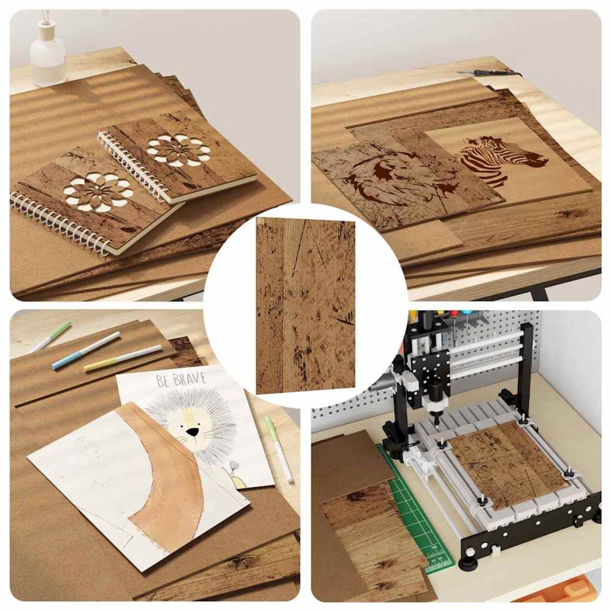 vidaXL Διακοσμητικά Πάνελ 12 τμχ. Παλιό ξύλο 40 x 60 x 0.27 εκ