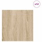 vidaXL Διακοσμητικά Πάνελ 12 τμχ. Δρύς Sonoma 30 x 30 x 0.27 εκ.