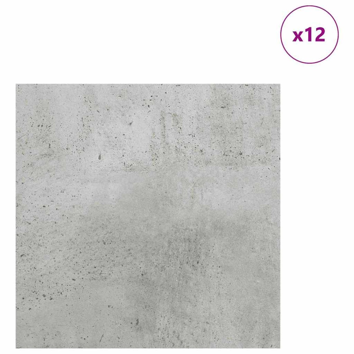 vidaXL Διακοσμητικά Πάνελ 12 τμχ. Σκυρόδεμα Γκρι 30 x 30 x 0.27 εκ.